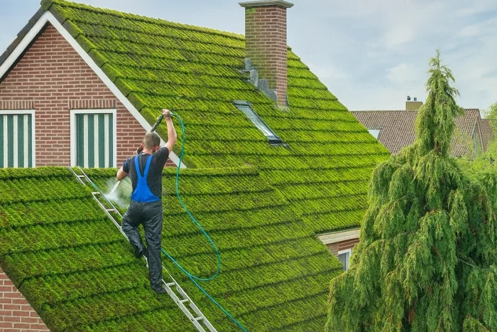 Rimozione del muschio dai tetti a Monza e della Brianza 20900 e manutenzione delle grondaie